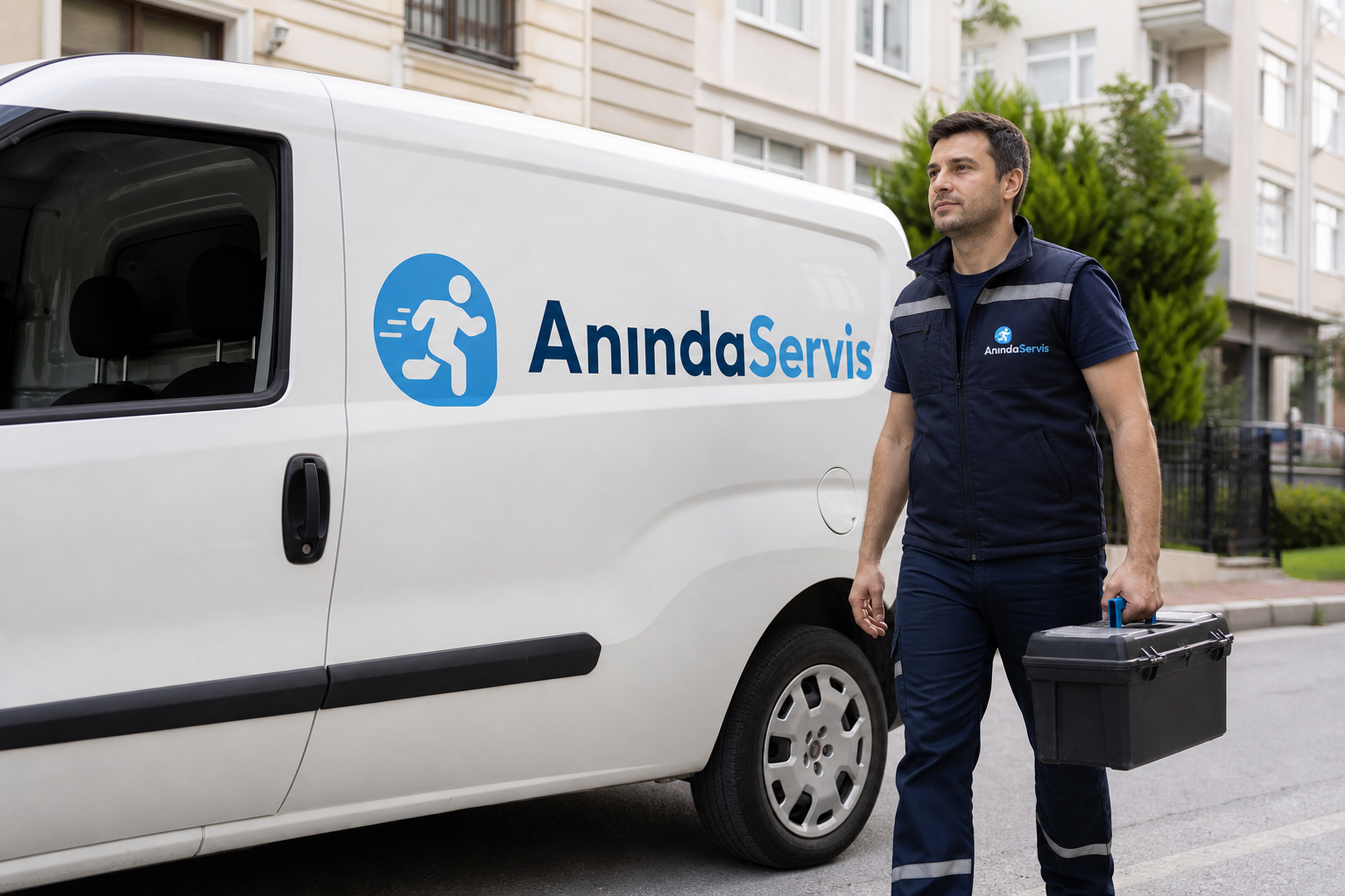 Anında Servis markalı servis aracı - Eskişehir Regal Beyaz Eşya Servisi